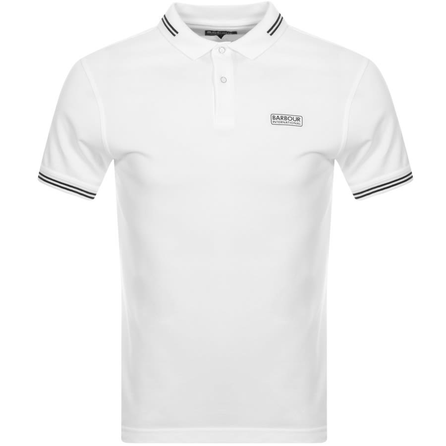 Alternative Image for ProductBarbour International Tipped Polo T Shirt White1